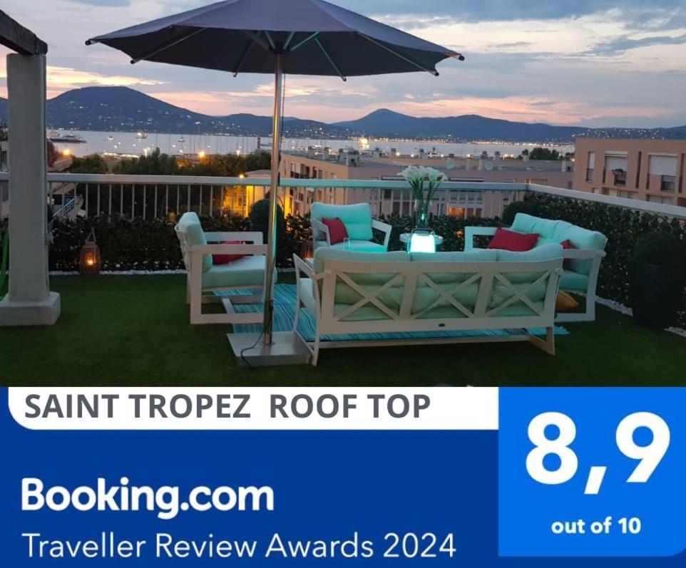 Saint Tropez Sea View Penthouse Apartment Bagian luar foto