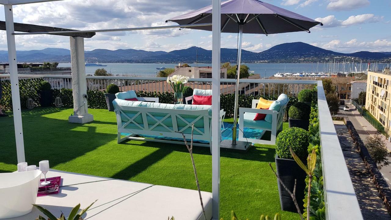 Saint Tropez Sea View Penthouse Apartment Bagian luar foto
