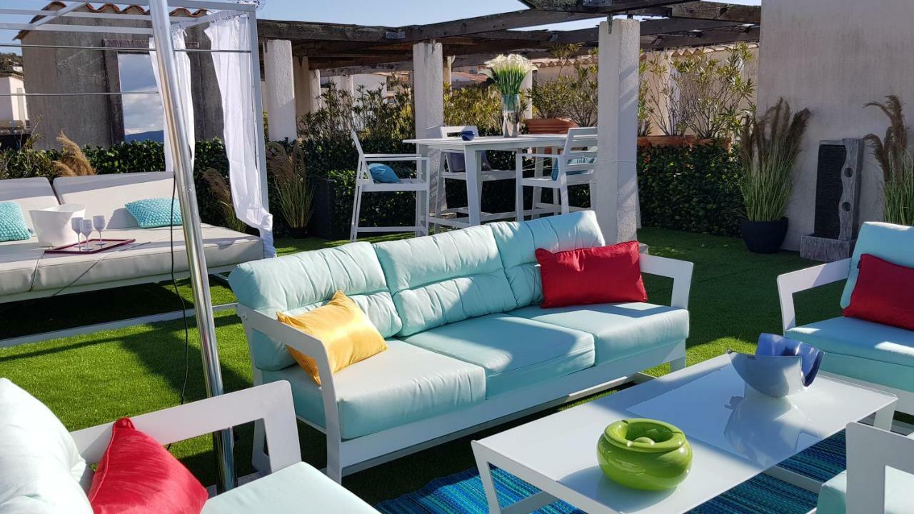 Saint Tropez Sea View Penthouse Apartment Bagian luar foto