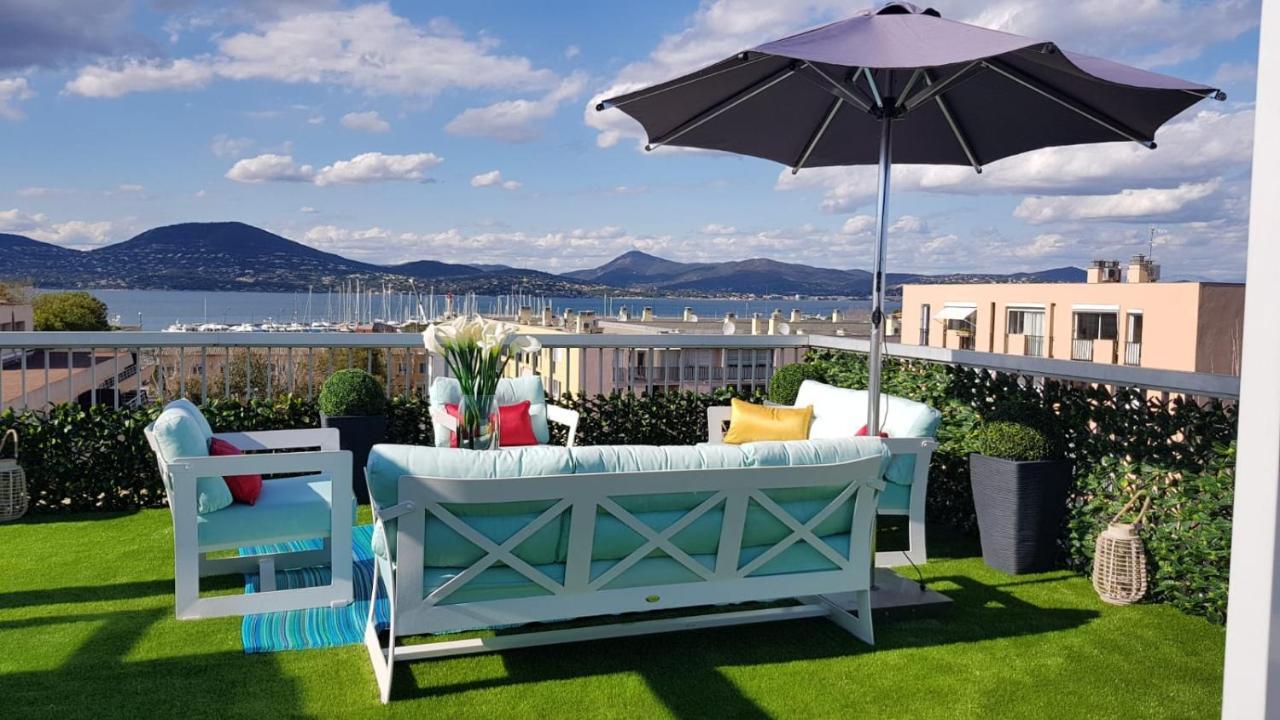 Saint Tropez Sea View Penthouse Apartment Bagian luar foto