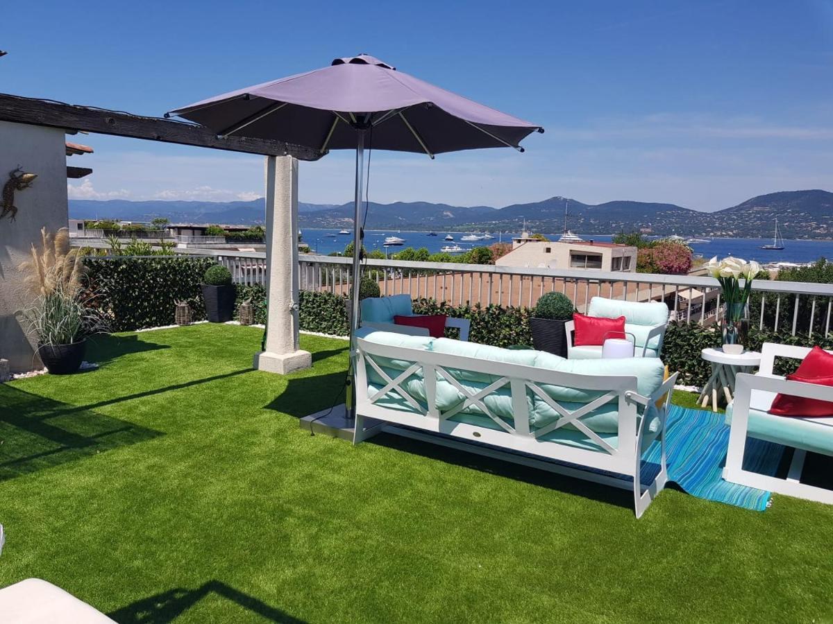 Saint Tropez Sea View Penthouse Apartment Bagian luar foto