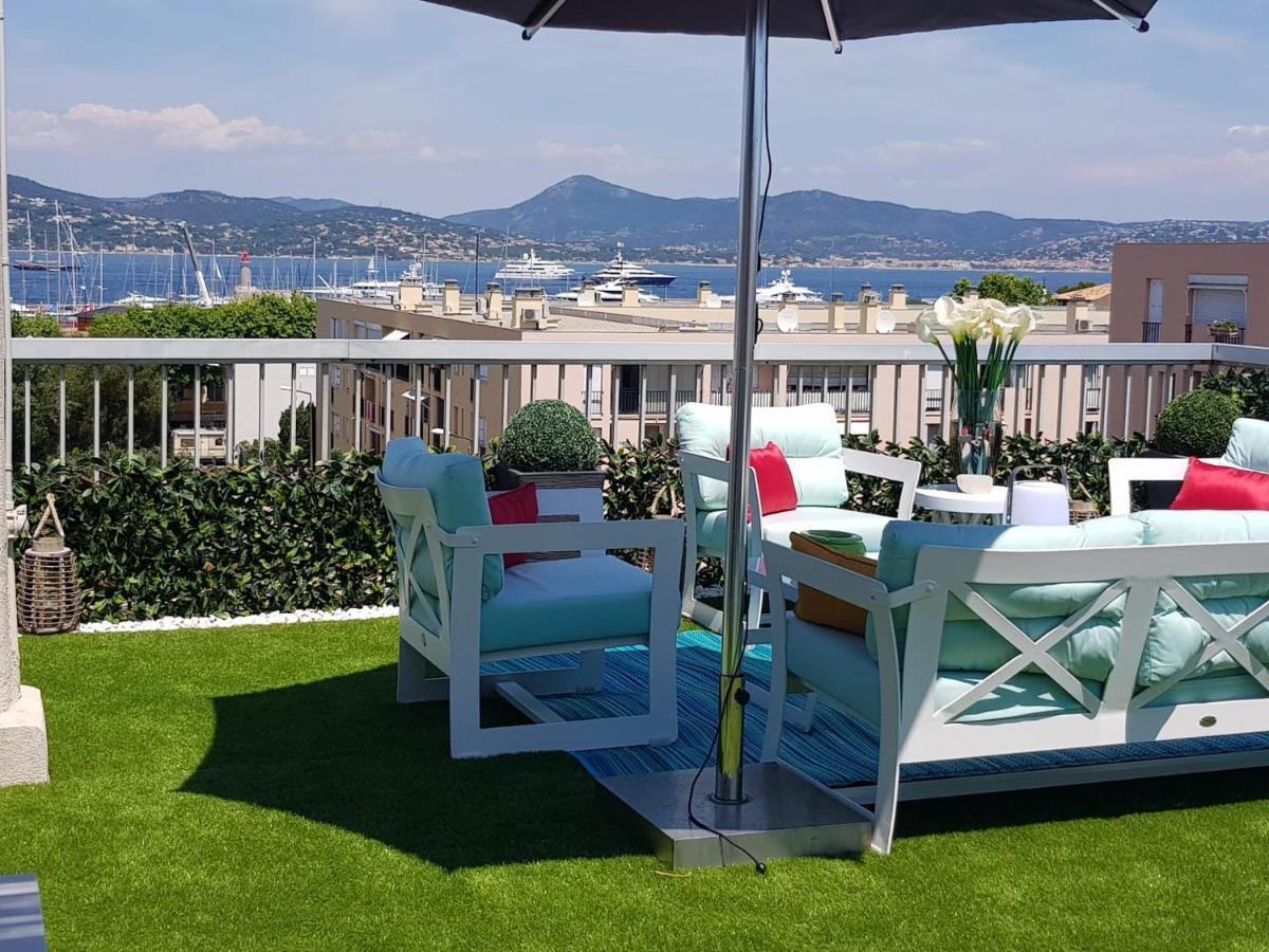 Saint Tropez Sea View Penthouse Apartment Bagian luar foto