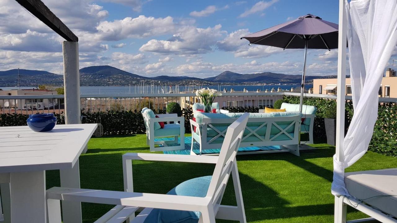 Saint Tropez Sea View Penthouse Apartment Bagian luar foto